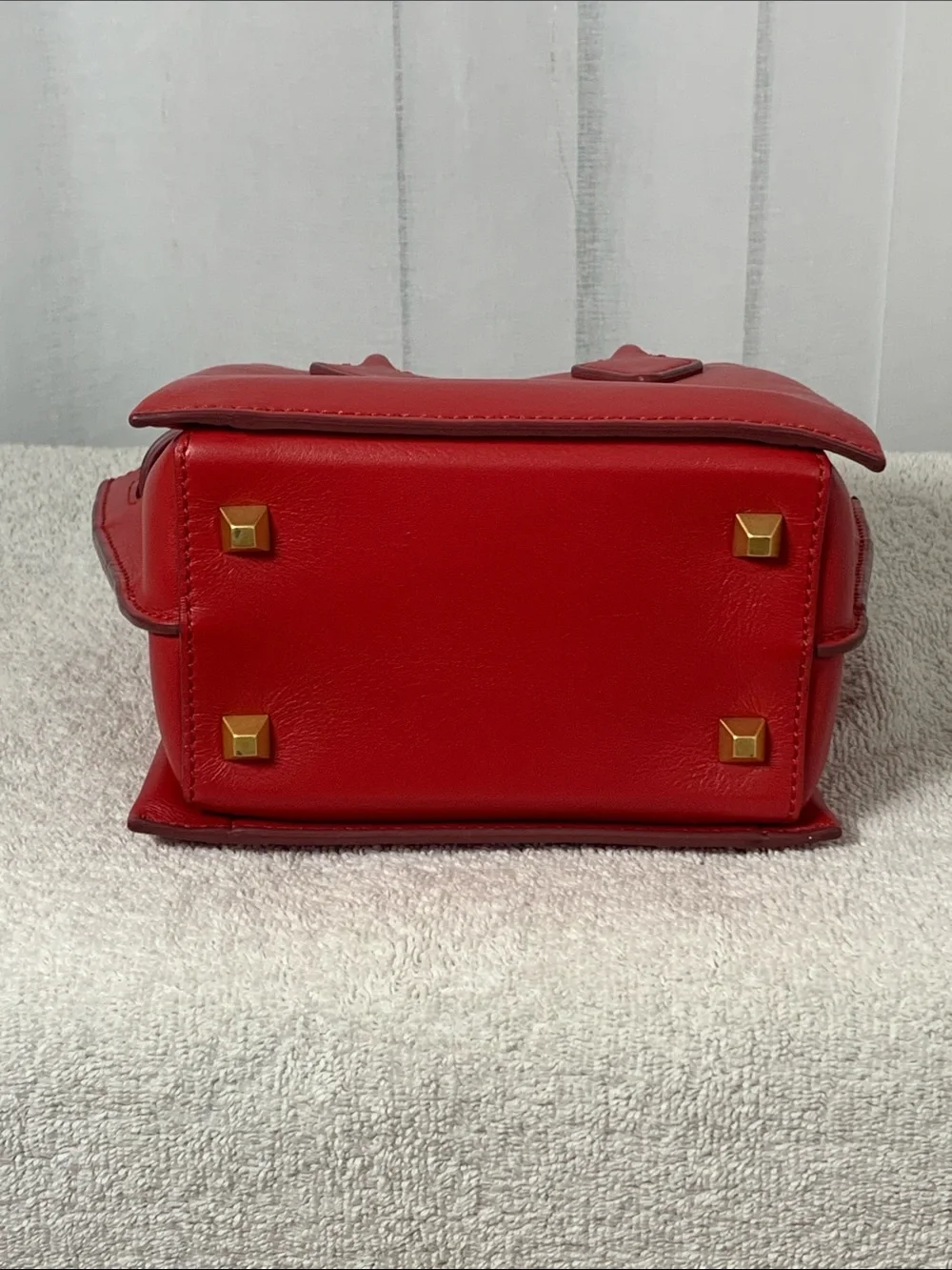 GUC MCM Milla Mini Grained Leather Tote with Matching Wallet